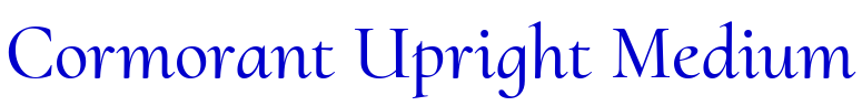Cormorant Upright Medium font